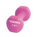Βαράκι Χεριού Neoprene 1kg Ροζ Toorx