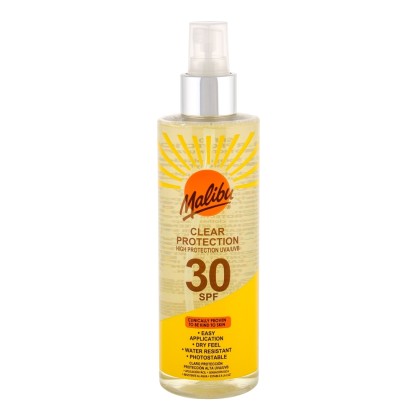 Malibu Clear Protection Sun Body Lotion 250ml Waterproof Spf30