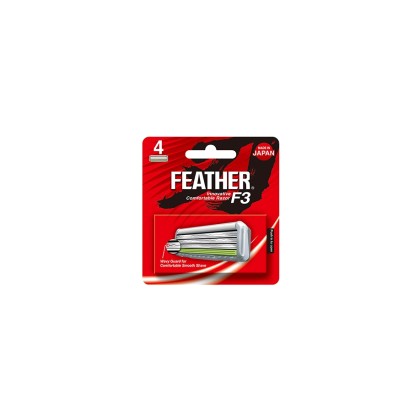 Feather F3 Triple Blade 4 Cartridges