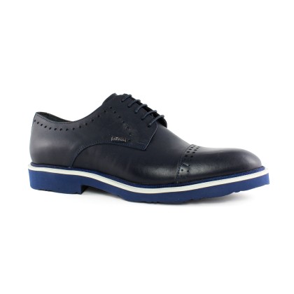 Boss Shoes Δερμάτινα Ανδρικά Oxford Μπλε J5711M
