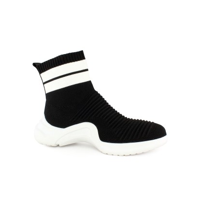 Favela Γυναικείο Sneaker Κάλτσα Μαύρο 0116000398-180405 Black