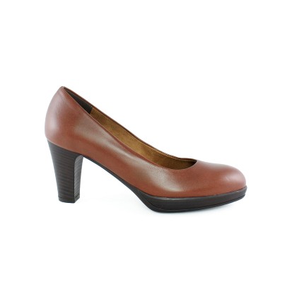 Aneto Comfort Shoes Γυναικεία Δερμάτινη Γόβα Ταμπά 5098TD