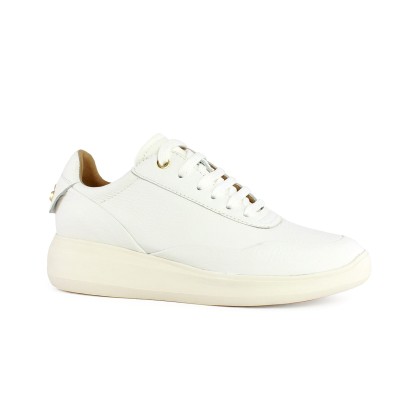 Geox Γυναικείο Δερμάτινο Sneaker Λευκό D Rubidia A D84APA 00046 