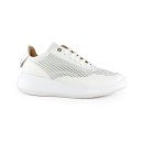 Geox Γυναικείο Δερμάτινο Sneaker White D RUBIDIA A D84APA  C1000
