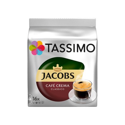 Κάψουλες Tassimo Jacobs Caffe Crema Classico - 16 τεμ.