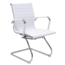 Καρέκλα γραφείου επισκέπτη Doro pakoworld με PU χρώμα λευκό