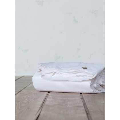 Παπλωματοθήκη Υπέρδιπλη Linen  White Nima Home, 220x240