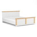 Κρεβάτι Arsal 175.6x210x87.1 Με Τάβλες, χρώμα Νορβηγικό Λευκό με
