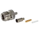N Female Crimp connector for 100, RG-174, RG-316 series cable