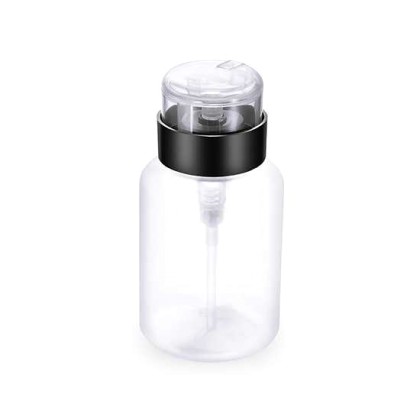 HFOP PAB-701, 250ml Transparent Pump Leak Proof Alcohol Bottle