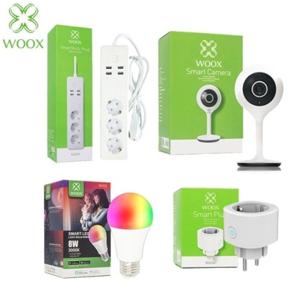 WOOX Smart Home Σετ Συστήματος Αυτοματισμού με Wi-Fi IP Κάμερα, 
