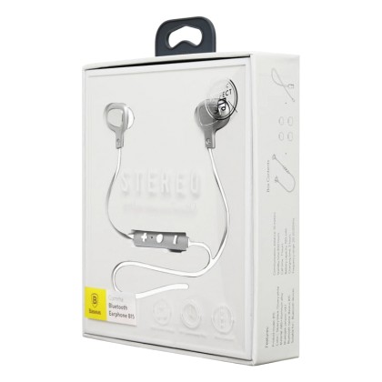 Baseus B15 Seal Bluetooth Earphone Silver/White (NGB15-02)