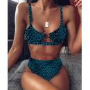 Sexy Bikini Leopard Blue