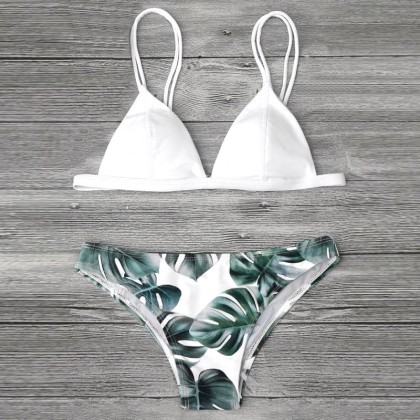 Tropical Bikini White