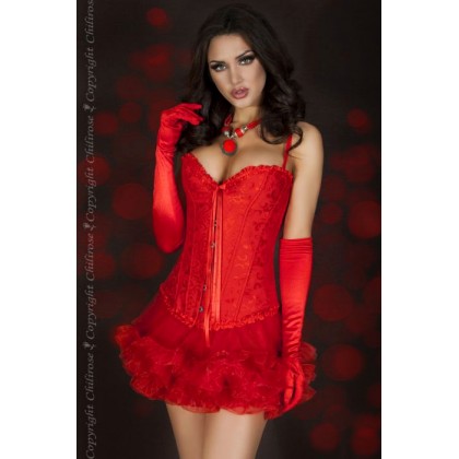 Chilirose Corset and String Red
