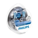 H4 12V 60/55W  Philips White Vision Ultra λάμπες 4200K 12342WVUS