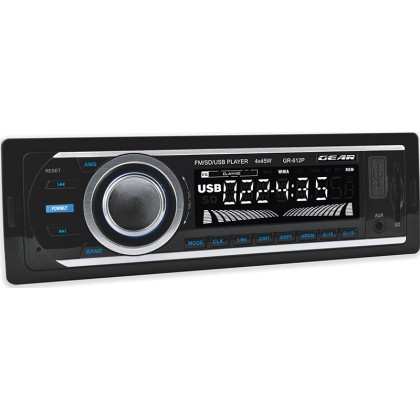 RADIO USB/MP3/SD/AUX GEAR GR-612P 4x45W Με Μπλε Φωτισμό gr612p
