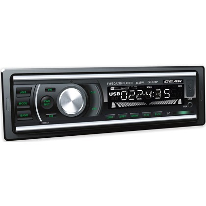 RADIO USB/MP3/SD/AUX GEAR GR-618P 4x45W Με Πράσινο Φωτισμό GR-61