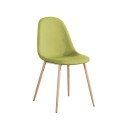 CELINA Καρέκλα Μεταλλική Φυσικό, Ύφ.Πράσινο