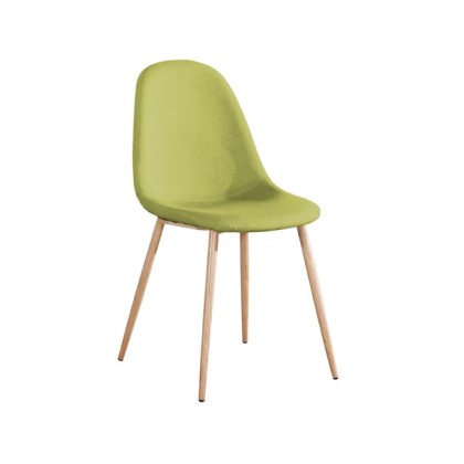 CELINA Καρέκλα Μεταλλική Φυσικό, Ύφ.Πράσινο