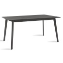 Τραπέζι Benson pakoworld MDF με καπλαμά χρώμα rustic grey 150x90