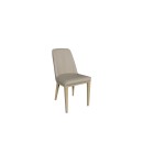 CASTER Καρέκλα Μεταλλική Φυσικό/Linen Pu Μπεζ 6 ΤΜΧ