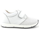  Sneakers Σε Λευκό Δέρμα PLATIS Λευκό Παιδικά Sneakers P1009 
