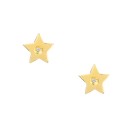 Σκουλαρίκια χρυσά 14 καράτια αστεράκια με πέτρα - 01-11927
