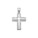 Σταυρός Λουστρέ - Ματ Κ14 Λευκόχρυσος - 01-12093