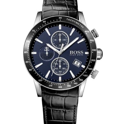 Hugo Boss Rafaele Chronograph Black Leather Strap - 1513391