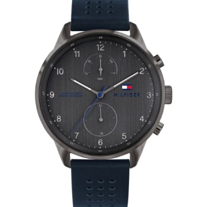 Tommy Hilfiger Chase Blue Leather Strap - 1791578
