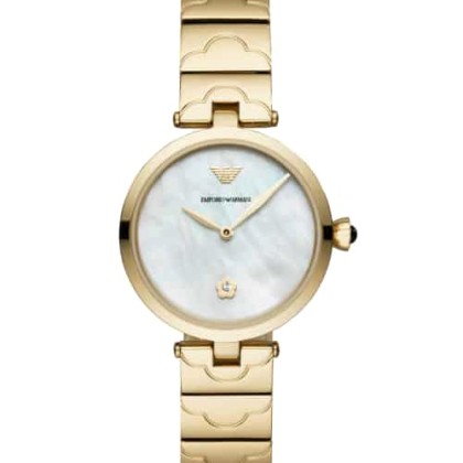 Emporio Armani Arianna Crystals Gold Stainless Steel Bracelet - 