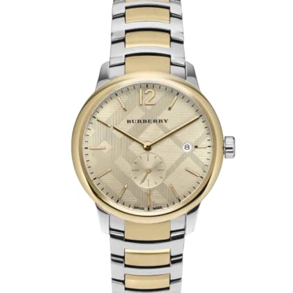 BURBERRY The Classic Round Two Tone Stainless Steel Bracelet - B