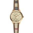 BURBERRY Classic Gold Check Leather Strap - BU10114