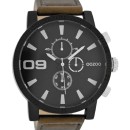 OOZOO Timepieces XXL Brown Leather Strap - C7492