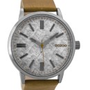 OOZOO Timepieces XXL Brown Leather Strap - C9405