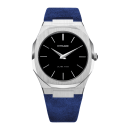 D1 MILANO Ultra Thin Blue Leather Strap - D1-A-UT03