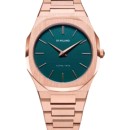 D1 MILANO Ultra Thin Rose Forest Rose Gold Stainless Steel Brace