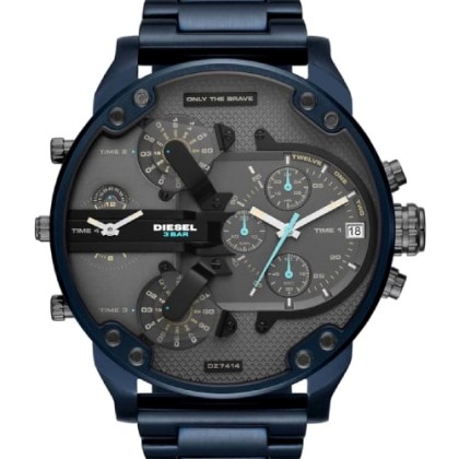 DIESEL Mr Daddy 2.0 Quad Time Chronograph Blue Stainless Steel B