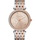 Michael Kors Darci Crystals Two Tone Stainless Steel Bracelet - 