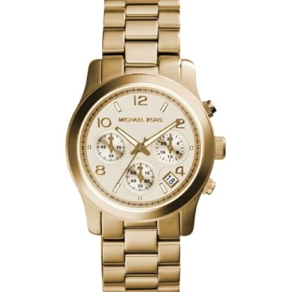 Michael Kors Runway Chronograph Gold Stainless Steel Bracelet - 