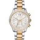 Michael Kors Brinkley Chronograph Crystals Two Tone Stainless St