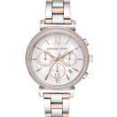 Michael Kors Sofie Crystals Two Tone Stainless Steel Bracelet - 