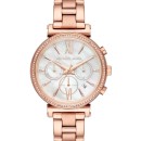 Michael Kors Sofie Chronograph Crystals Rose Gold Stainless Stee