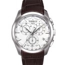 TISSOT T-Classic Couturier Chronograph Brown Leather Strap - T03