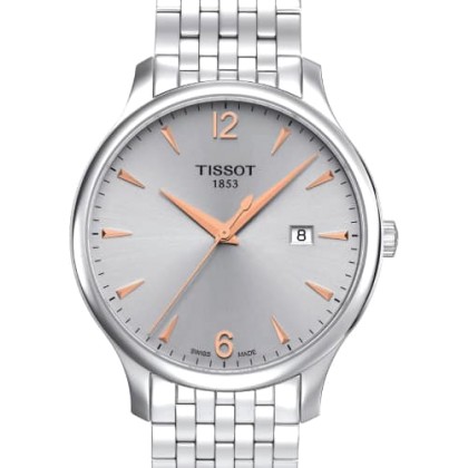 TISSOT T-Classic Tradition Silver Stainless Steel Bracelet - T06