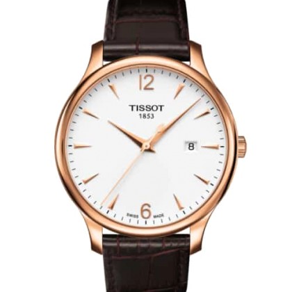 TISSOT T-Classic Tradition Brown Leather Strap - T0636103603700