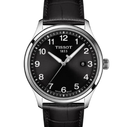 TISSOT XL Classic Black Leather Strap - T116.410.16.057.00