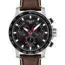 TISSOT Supersport Cronograph Brown Leather Strap - T125617160510