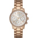 Guess Crystals Multifunction Rose Gold Stainless Steel Bracelet 